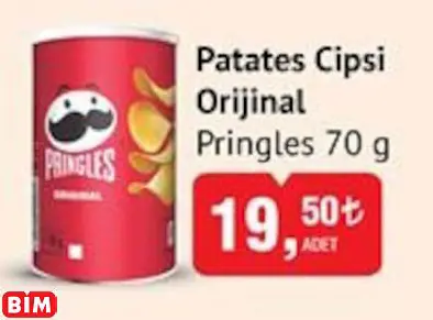 PRİNGLES  PATATES CİPSİ ORİJİNAL
